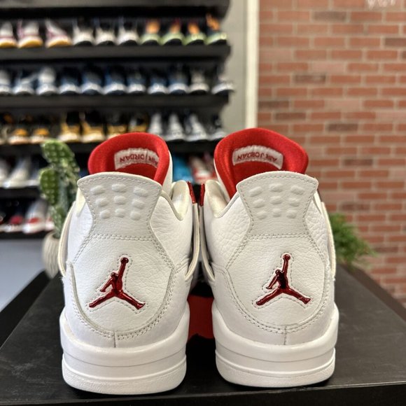 AUTHENTIC 408452 112 Air Jordan 4 Metallic Red GS